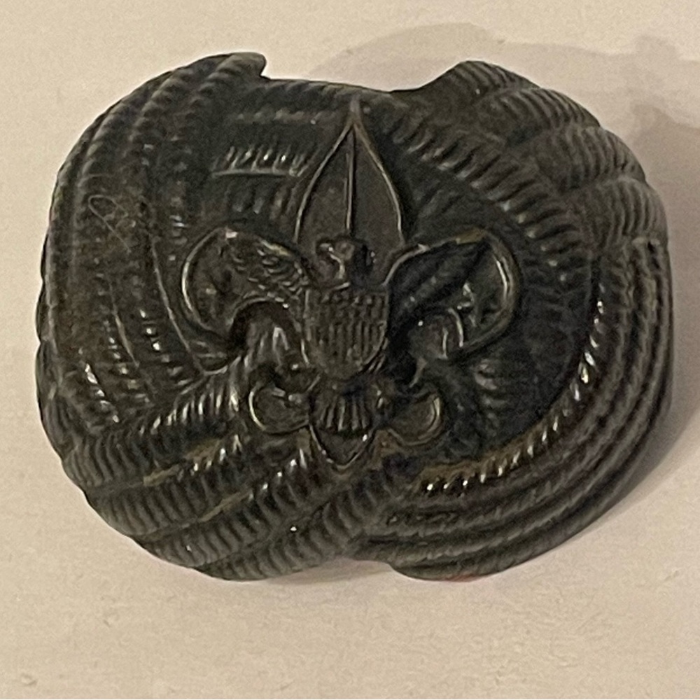 Vintage Boy Scouts BSA Neckerchief Slide tie holder clasp metal